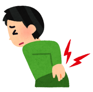 腰痛の人のイラスト